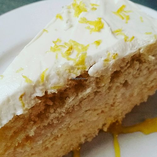 Luscious Vegan Lemon Cake at WB Pizza - Allisonville Rd in Indianapolis