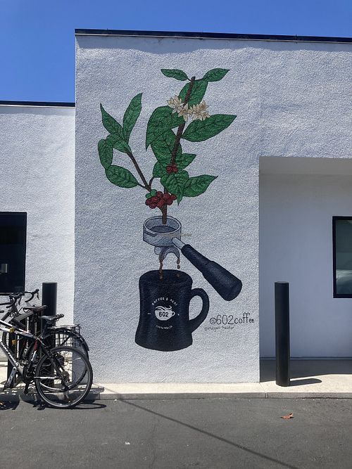 Mural  at 602 Coffee House in Costa Mesa