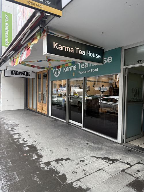 Shopfront  at Karma Tea House in Wollongong