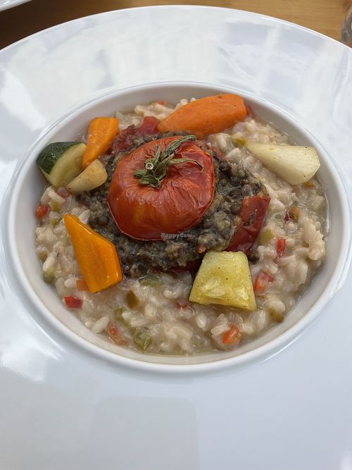 Risotto met groenten  at Les Curieux Gourmands in Embrun