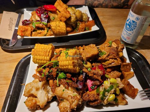 My choice from the rich buffet at Sattgrün - Flingern in Dusseldorf