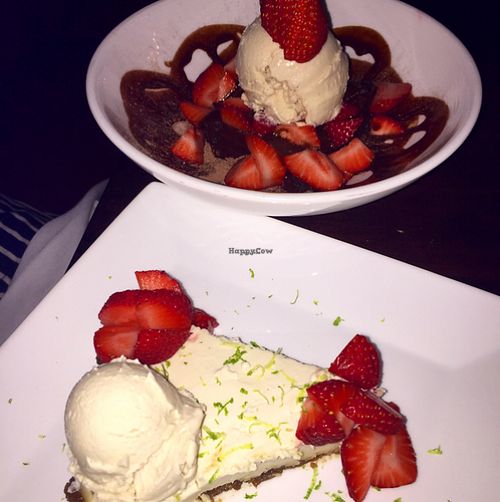 cheesecake and brownie sundae at Christopher's Kitchen in Palm Beach Gardens