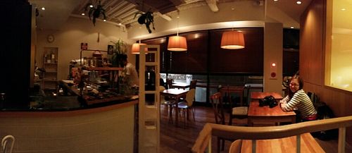 inside  at Cafe Atl in Osaka