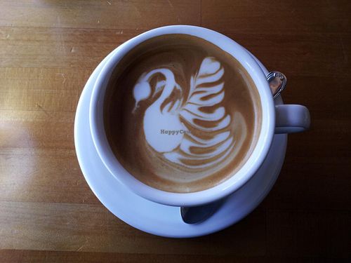 Soy latte at Cafe Atl. at Cafe Atl in Osaka