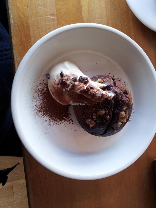 Chocolate muffin, lunch dessert at Cafe Atl. at Cafe Atl in Osaka