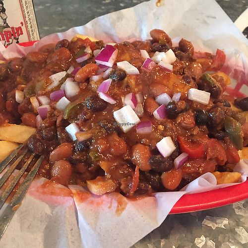 chili cheese fries at Downbeat Diner and Lounge in Honolulu