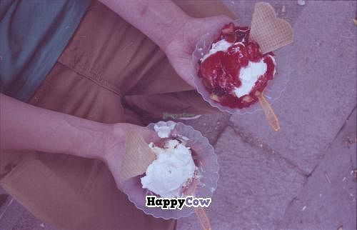 Vegan ice cream with whipped cream! :)  at Die Eisbande in Hamburg