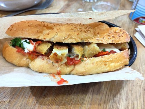 Sandwich at Food Sentimentale in Bayonne