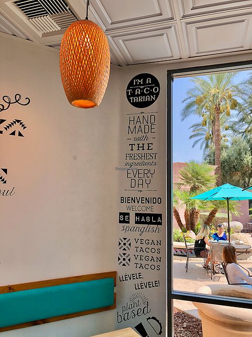 Outdoor & indoor seating at Tacotarian in Henderson