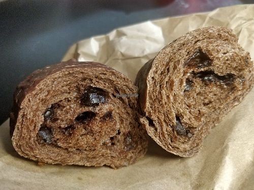 Chocolate bun at Loving Nature Fortunate Coffee Cafe in Central Singapore