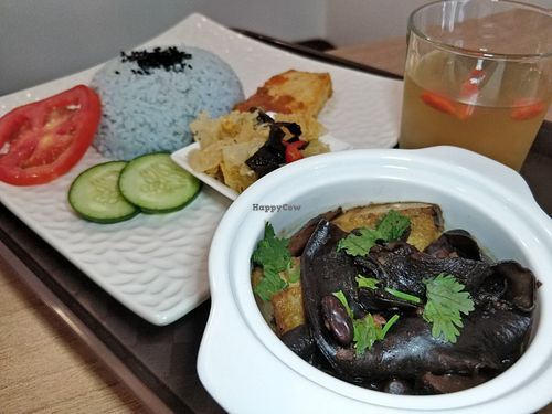 Black Vinegar rice at Loving Nature Fortunate Coffee Cafe in Central Singapore