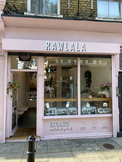 Cafe front   at Rawlala  in East London