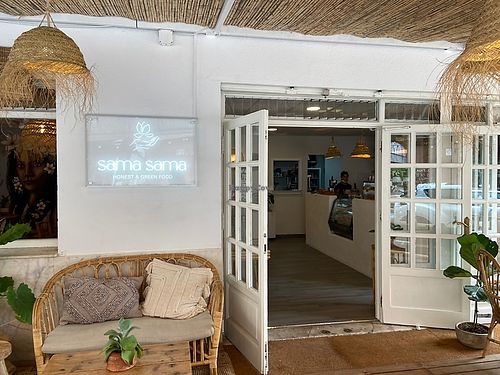 Entrance at Sama Sama Veggie in Salou