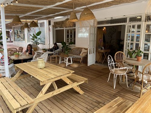 Terrace at Sama Sama Veggie in Salou