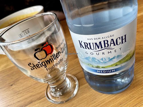 sparkling water at Stadtcafé in Biberach