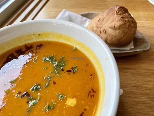 pumpkin soup at Stadtcafé in Biberach