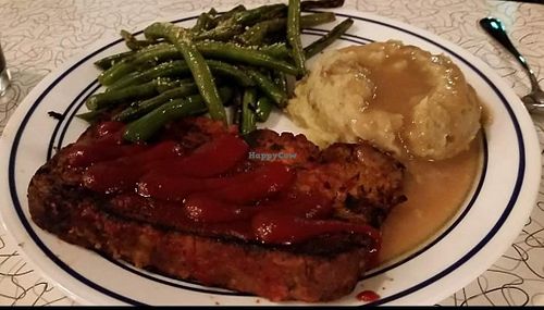 Meatloaf plate at Spiral Diner & Bakery in Fort Worth