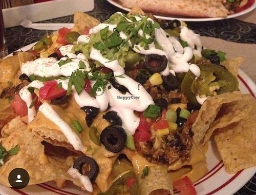 Nacho Supremo! So delicious! They make their own nacho cheese sauce - very velvety! I struggled to finish it all! My non- vegan cousin is a big fan of their quesadillas , which suprised her because she is not a big fan of cheese to begin with.  at Spiral Diner & Bakery in Fort Worth