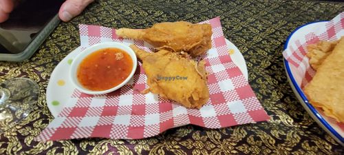 Vegan Chicken Drumsticks at Thai Redcliffe in Redcliffe