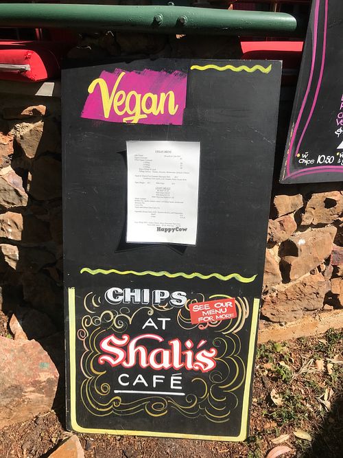 Sign at Shali's Cafe in Montville