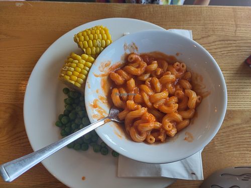 Kids pasta at The Steamboat in Skegness