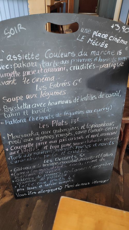 Wochenkarte at Les Amants du Marche in Pau