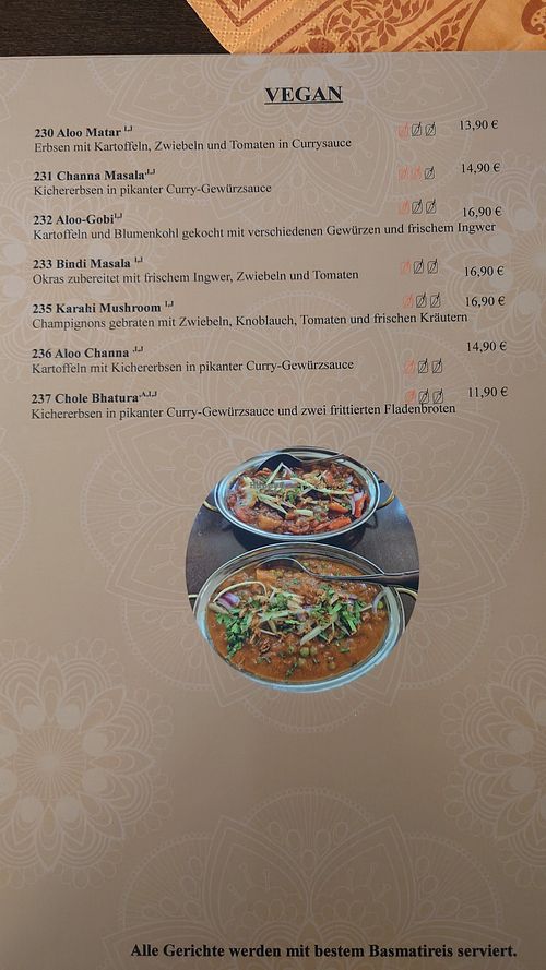 Vegane Gerichte at Pandori Palace in Tuttlingen