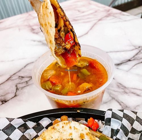 Gumbo tacos! at Nanas Kitchen in Chandler