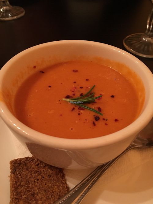 started with tomato bisque at The Tasteful Kitchen in Tucson
