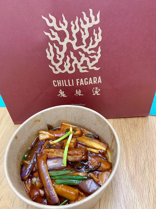 Sizzling eggplant takeaway  at Chili Fagara 麻辣燙" in Hong Kong Island