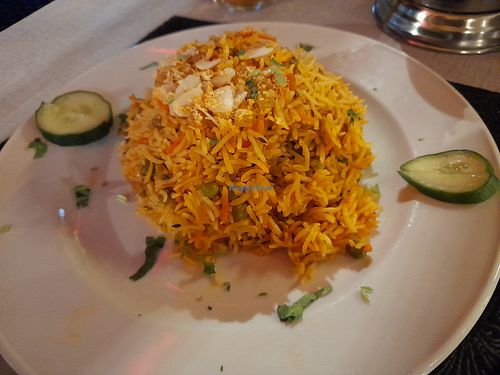 Vegetable rice at The Curry House in Benidorm
