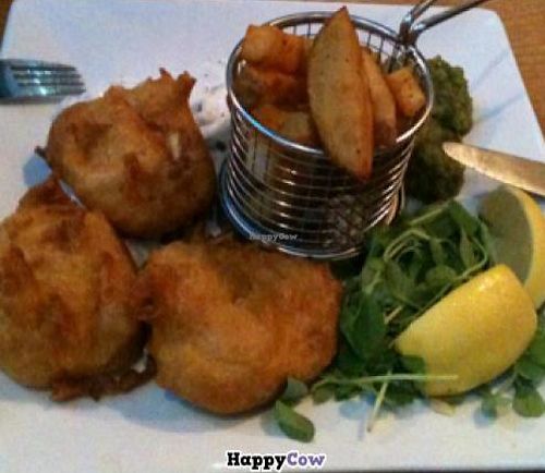 Veggie Fish'n'Chips at 1847 in Manchester