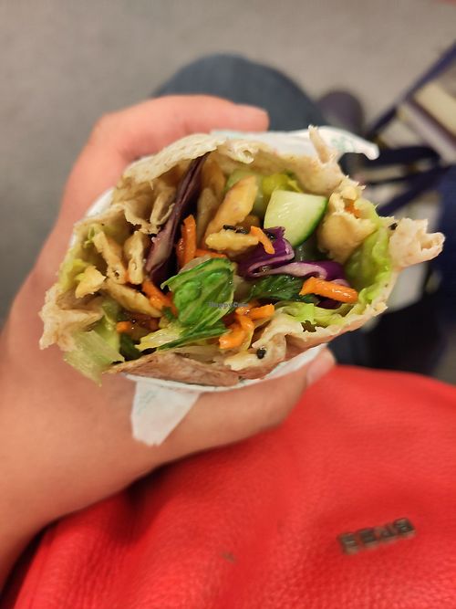 Sesame crunch wrap, to go: 3 minute prepare time at freshii - Bloor St in Toronto