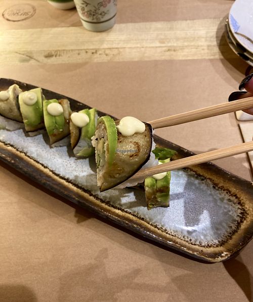 GF ‘Vegan Monday’ uramaki roll  at Sushi And Salad in Ely