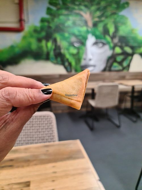 Mini samosa at Vegie Tribe in Melbourne