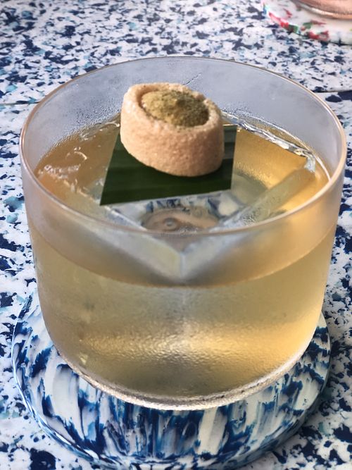 Passion fruit mocktail  at Analogue Initiative in Central Singapore