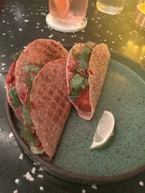 Jackfruit tacos - wish I had gone for something else, or that they at least came with a sauce. Only okay.   at Analogue Initiative in Central Singapore