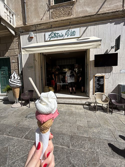  at Gelateria Villi in Olbia