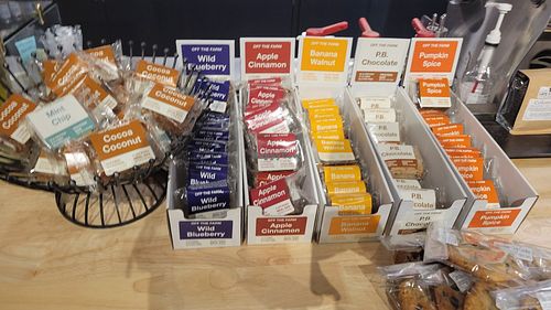 Vegan snacks at Late For the Train in Flagstaff