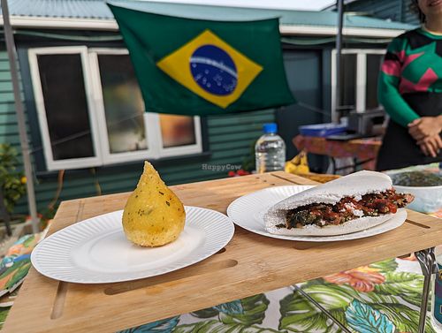 Vegan Brazilian stall at The Shed Collective in Auckland