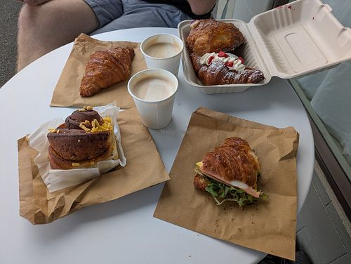 Selection of goodies at Maison des Lys Pâtisserie in Auckland