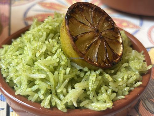 Lime rice   at La Papaya in Poznan