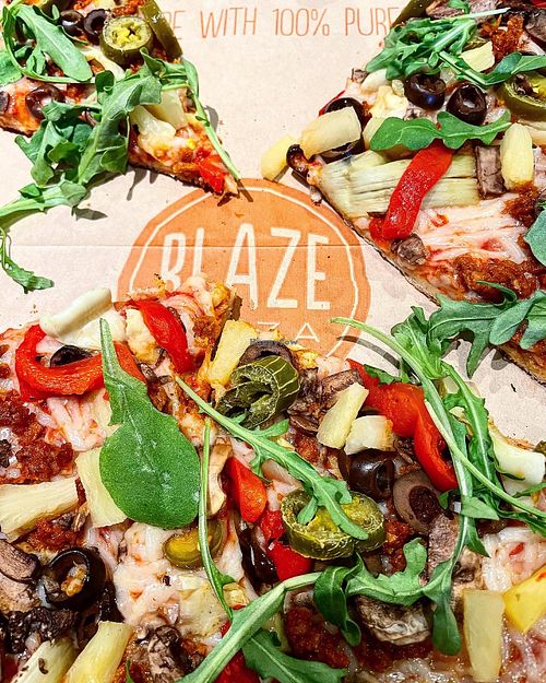 Vegan pizza  at Blaze Pizza in Camp Hill