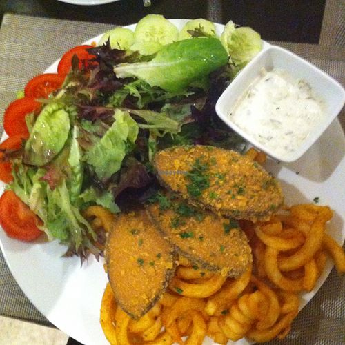 Vish and chips at Coox and Candy in Stuttgart