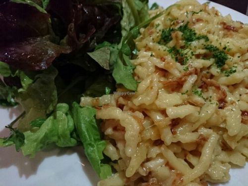 KaasSpatzen with Salad at Coox and Candy in Stuttgart