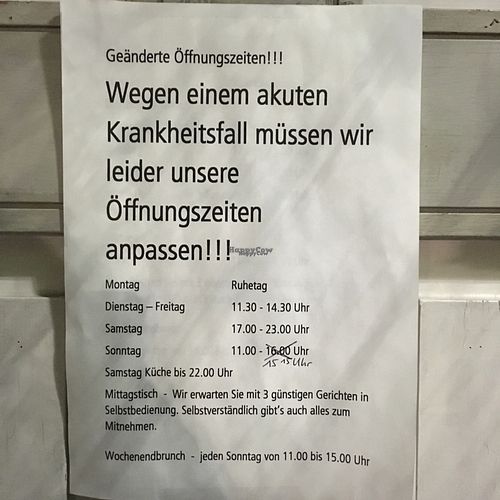 updated hours at Coox and Candy in Stuttgart