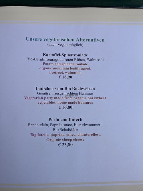 Items can be made vegan at Café Derbl in Hallstatt