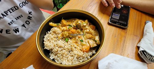 Thai Red Curry Rice at The Plant Food  in Central Singapore