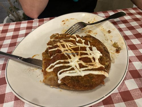 ‘Beyond meat’ kebab  at Agora Greek Restaurant-Bar in Kos