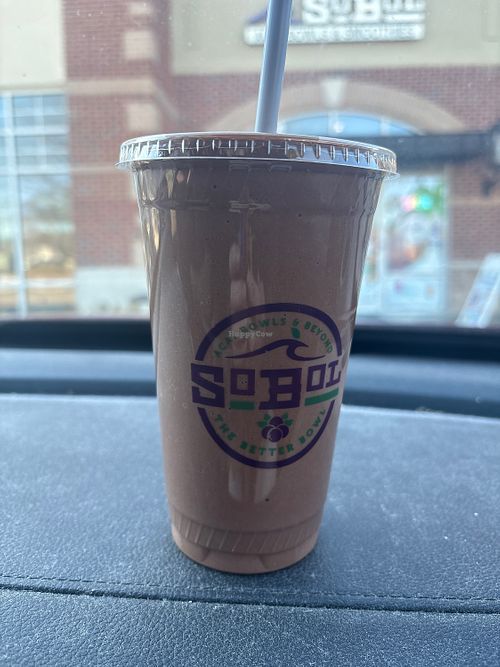 Cacao PB smoothiee  at SoBol in Cary